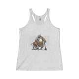 The Bulldogzer Women's Tri-Blend Racerback Tank