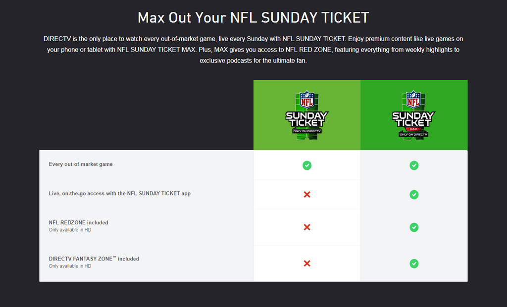 nfl season ticket max