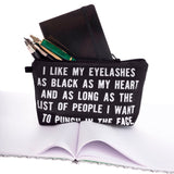 Long Eyelashes = Perfect Eyelashes Cosmetic And Make Up Bag