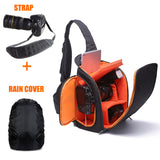 Camera Bag + Strap + Rain Cover Combo Set