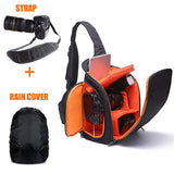 Camera Bag + Strap + Rain Cover Combo Set