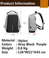 *Restock! Oxford Style Anti Theft DSLR and Laptop Travel Backpack