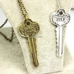 Vintage The Key To 221B Necklace - Sherlock Holmes