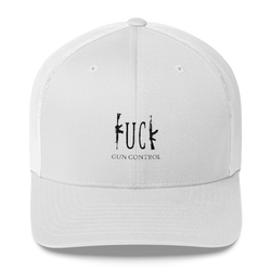 Fuck Gun Control Embroidered Trucker Hat