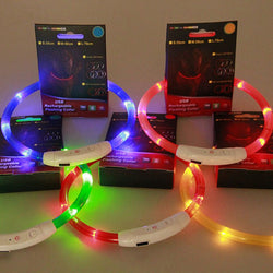 Premium Series - Multi LED Rechargeable Safety Pet Collars Version 2