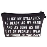 Long Eyelashes = Perfect Eyelashes Cosmetic And Make Up Bag