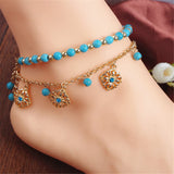 Summer Stone Chained Anklets - 4 Designs To Choose From!
