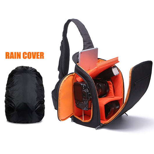 Camera Bag + Strap + Rain Cover Combo Set