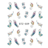 Special Set #5 -12 Sheets Per Pack | Cute Animals And Flora Theme Nail Art Decals