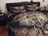 Tribal Elephant Pillow And Bed Cover Set